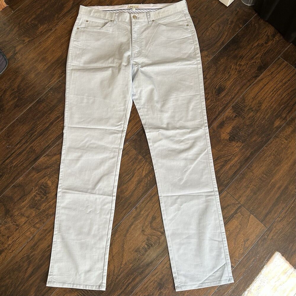 Peter Millar Crown Comfort Men's 5 Pocket Golf Pants Size 36 Blue Casual MS19B40